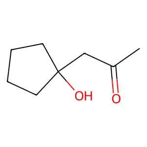 1-(1-Hydroxycyclopentyl)propan-2-one structure