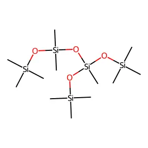 1,1,1,3,5,5,7,7,7-Nonamethyl-3-(trimethylsiloxy)tetrasiloxane structure