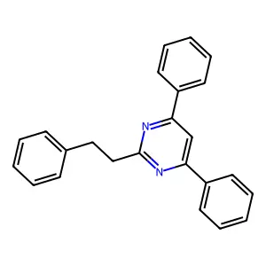 4,6-Diphenyl-2-(2-phenylethyl)pyrimidine structure