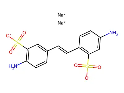 Disodium 4,4'-diaminostilbene-2,2'-disulphonate structure