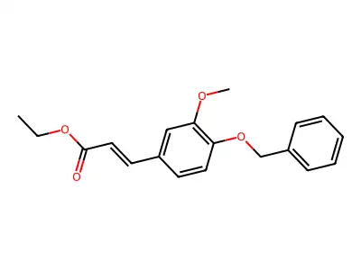 Ethyl 4-benzyloxy-3-methoxycinnamate structure