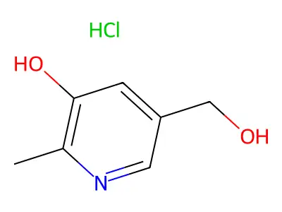 3-Pyridinemethanol, 5-hydroxy-6-methyl-, hydrochloride structure