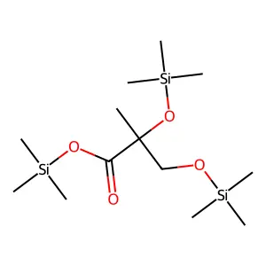 Trimethylsilyl 2-methyl-2,3-bis[(trimethylsilyl)oxy]propanoate structure
