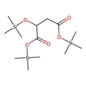 Bis(trimethylsilyl) 2-((trimethylsilyl)oxy)succinate structure