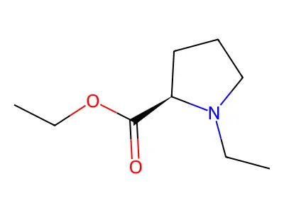 Ethyl 1-ethylpyrrolidine-2-carboxylate structure