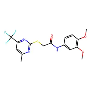 C16H16F3N3O3S structure