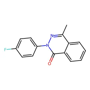 2-(4-fluorophenyl)-4-methyl-1(2H)-phthalazinone structure