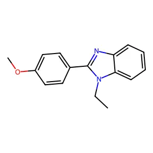 1-Ethyl-2-(4-methoxyphenyl)benzimidazole structure