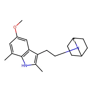 3-Azabicyclo(3.2.2)nonane, 3-(2-(5-methoxy-2,7-dimethyl-1H-indol-3-yl)ethyl)- structure