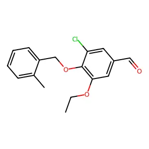 3-Chloro-5-ethoxy-4-[(2-methylbenzyl)oxy]benzaldehyde structure