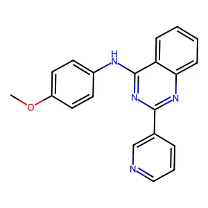 N-(4-methoxyphenyl)-2-pyridin-3-ylquinazolin-4-amine structure