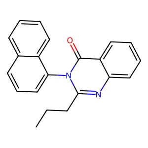 3-Naphthalen-1-yl-2-propylquinazolin-4-one structure