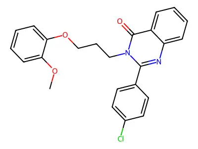 2-(4-Chlorophenyl)-3-[3-(2-methoxyphenoxy)propyl]quinazolin-4-one structure