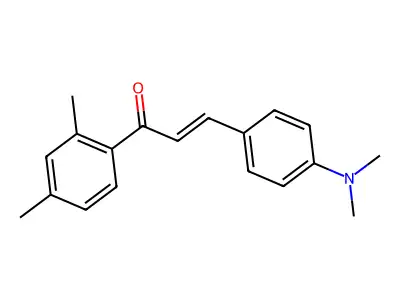 3-[4-(Dimethylamino)phenyl]-1-(2,4-dimethylphenyl)prop-2-en-1-one structure