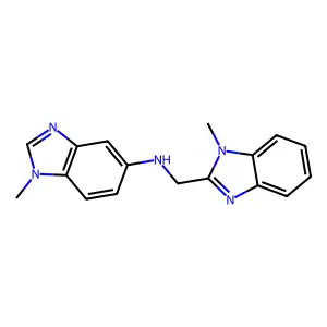 1-methyl-N-[(1-methylbenzimidazol-2-yl)methyl]benzimidazol-5-amine structure