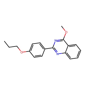 4-Methoxy-2-(4-propoxyphenyl)quinazoline structure