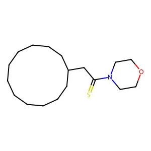 2-Cyclododecyl-1-morpholin-4-ylethanethione structure