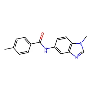 4-methyl-N-(1-methylbenzimidazol-5-yl)benzamide structure