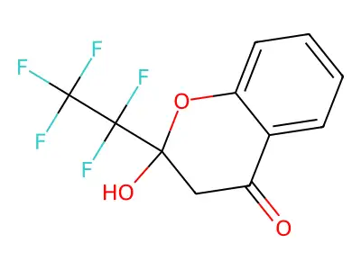 2-hydroxy-2-(pentafluoroethyl)-2,3-dihydro-4H-chromen-4-one structure