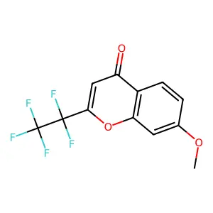 7-methoxy-2-(pentafluoroethyl)-4H-chromen-4-one structure