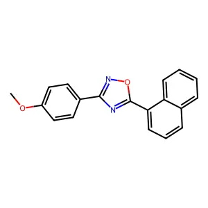 3-(4-Methoxyphenyl)-5-(naphthalen-1-yl)-1,2,4-oxadiazole structure