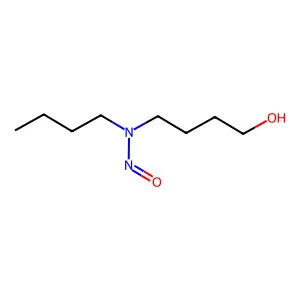 N-butyl-N-(4-hydroxybutyl)nitrosamine structure