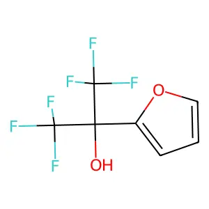 2-(1-Hydroxyhexafluoroisopropyl)furan structure