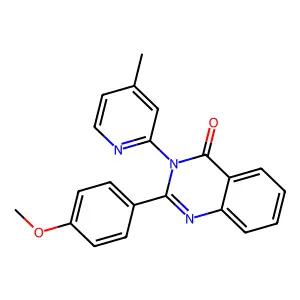 2-(4-Methoxyphenyl)-3-(4-methylpyridin-2-yl)quinazolin-4-one structure