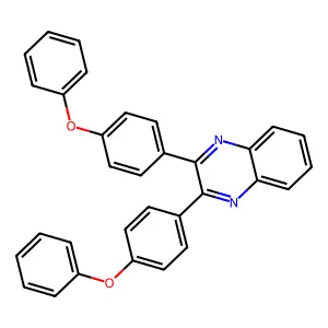 2,3-Bis(4-phenoxyphenyl)quinoxaline structure