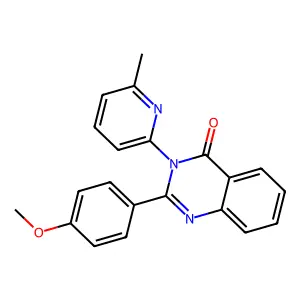 2-(4-Methoxyphenyl)-3-(6-methylpyridin-2-yl)quinazolin-4-one structure