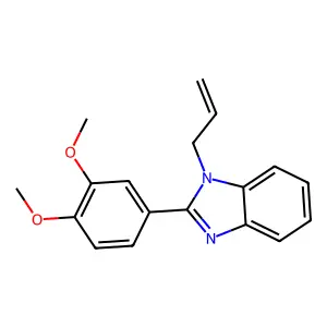 2-(3,4-Dimethoxyphenyl)-1-prop-2-enylbenzimidazole structure