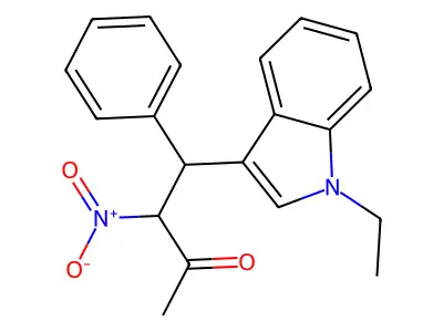 4-(1-Ethylindol-3-yl)-3-nitro-4-phenylbutan-2-one structure