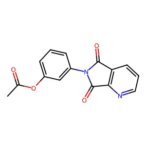 [3-(5,7-Dioxopyrrolo[3,4-b]pyridin-6-yl)phenyl] acetate structure