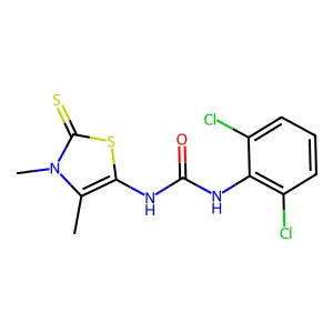 1-(2,6-Dichlorophenyl)-3-(3,4-dimethyl-2-sulfanylidene-1,3-thiazol-5-yl)urea structure