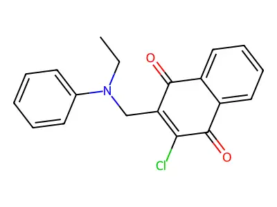 1,4-Naphthalenedione, 2-chloro-3-[(ethylphenylamino)methyl]- structure