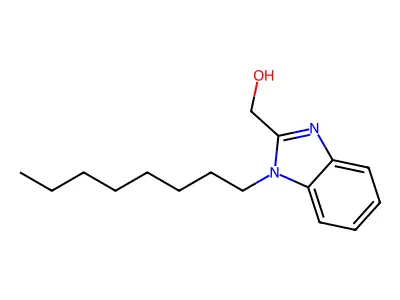 (1-Octylbenzimidazol-2-yl)methanol structure
