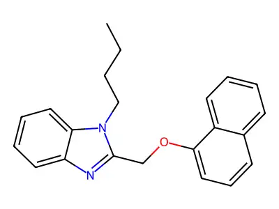 1-Butyl-2-(naphthalen-1-yloxymethyl)benzimidazole structure