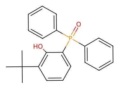 (3-(tert-Butyl)-2-hydroxyphenyl)diphenylphosphine oxide structure