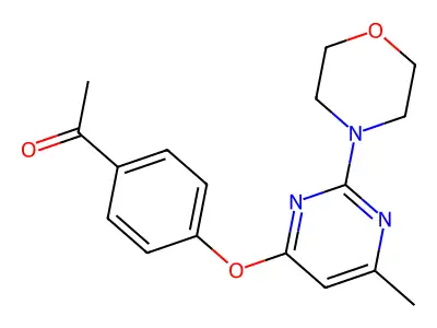 1-[4-(6-Methyl-2-morpholin-4-ylpyrimidin-4-yl)oxyphenyl]ethanone structure