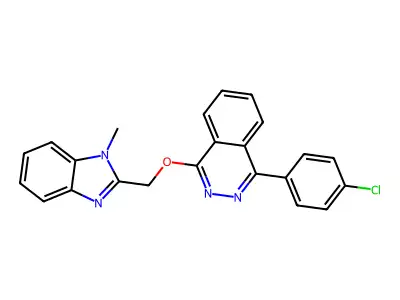 1-(4-Chlorophenyl)-4-[(1-methylbenzimidazol-2-yl)methoxy]phthalazine structure
