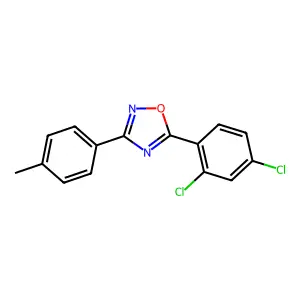 5-(2,4-Dichlorophenyl)-3-(4-methylphenyl)-1,2,4-oxadiazole structure