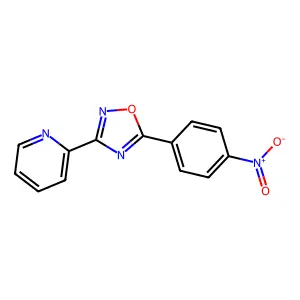 5-(4-Nitrophenyl)-3-(2-pyridyl)-1,2,4-oxadiazole structure
