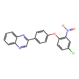 2-[4-(4-Chloro-2-nitrophenoxy)phenyl]quinoxaline structure