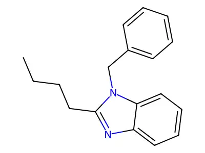 1-Benzyl-2-butylbenzimidazole structure