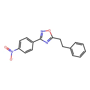 3-(4-Nitrophenyl)-5-(2-phenylethyl)-1,2,4-oxadiazole structure