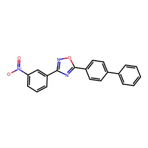 3-(3-Nitrophenyl)-5-(4-phenylphenyl)-1,2,4-oxadiazole structure