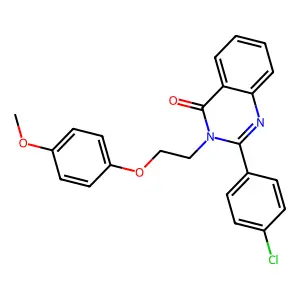 2-(4-Chlorophenyl)-3-[2-(4-methoxyphenoxy)ethyl]quinazolin-4-one structure