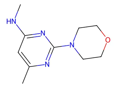 N,6-二甲基-2-吗啉-4-基嘧啶-4-胺 structure