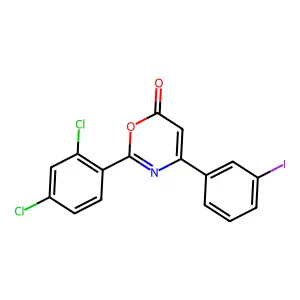 2-(2,4-Dichlorophenyl)-4-(3-iodophenyl)-1,3-oxazin-6-one structure