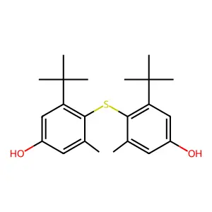 Phenol, 4,4'-thiobis[3-(1,1-dimethylethyl)-5-methyl- structure